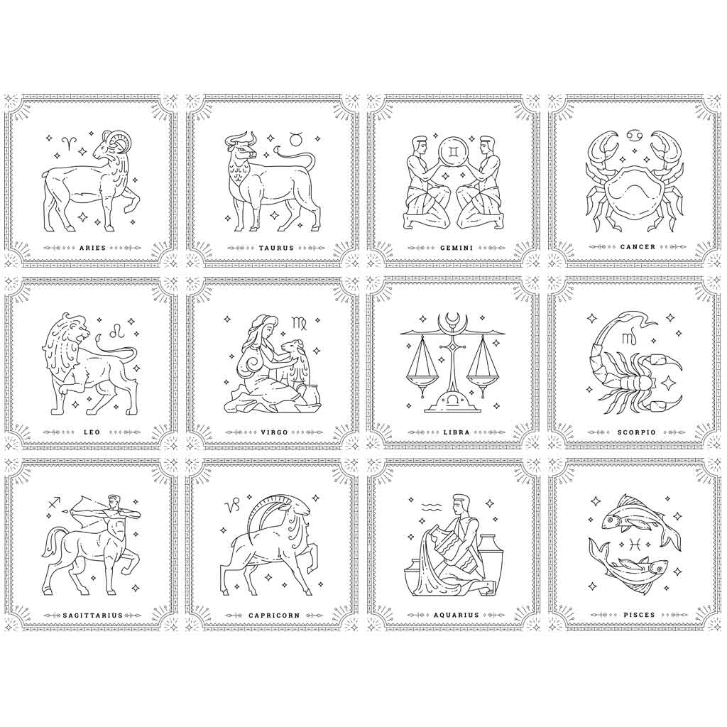 Zodiac Underglaze Transfer (New)