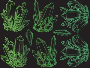 Crystals - Glow in the Dark Flux