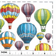 Hot Air Balloons Overglaze Decal