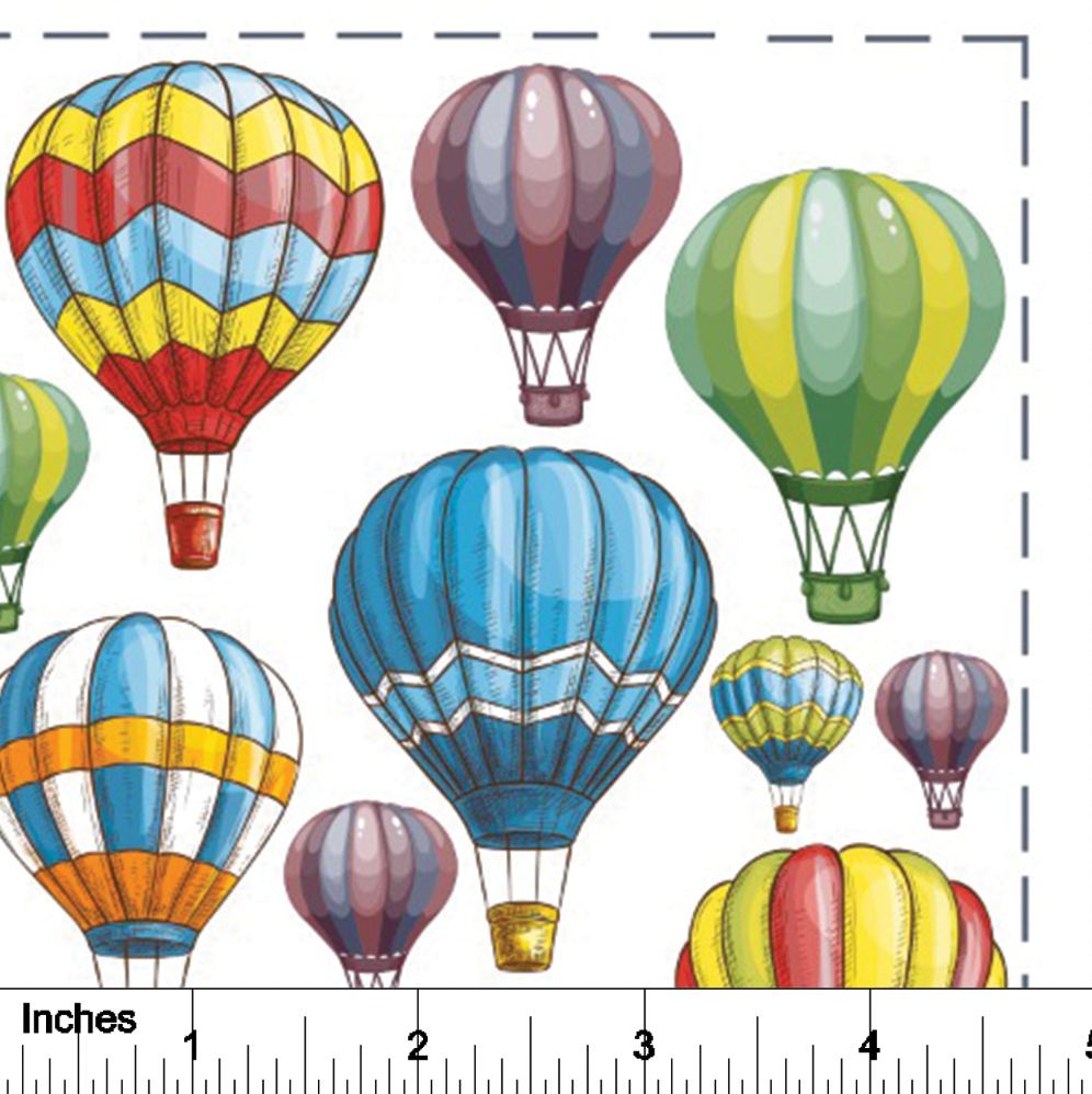 Hot Air Balloons Overglaze Decal