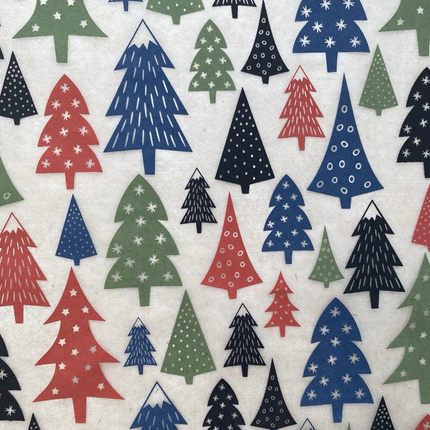 Holiday Trees Underglaze Transfer