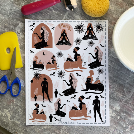 Magic Women Underglaze Transfer