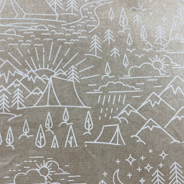 Camping Underglaze Transfer