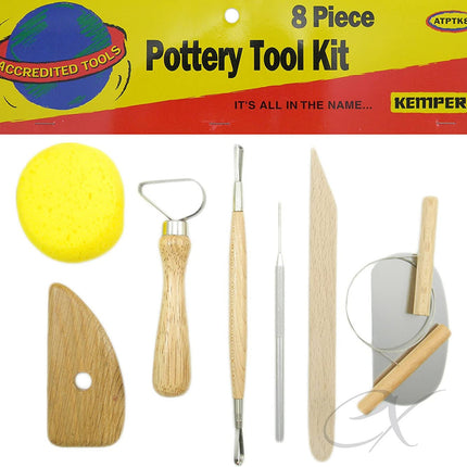 Economy 8 piece Pottery Tool Kit