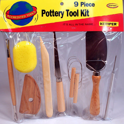 Economy 9 piece Pottery Tool Kit