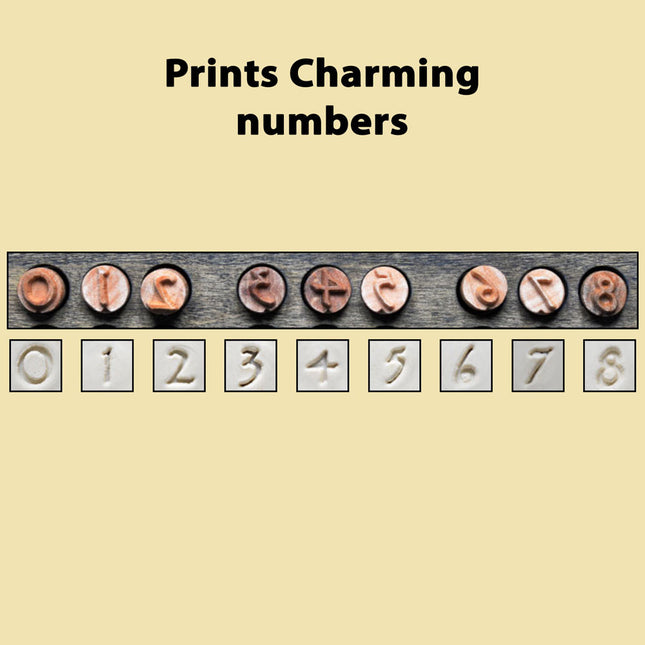 Prints Charming  Numbers Font Set