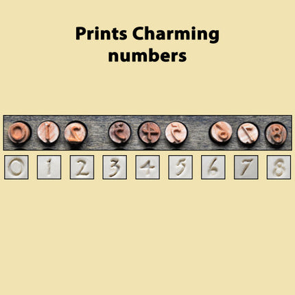 Prints Charming  Numbers Font Set