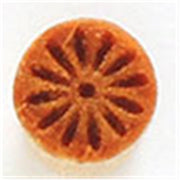 SMR-003 Debossed Flower Mini Round - 1 cm Stamp (Discontinued)