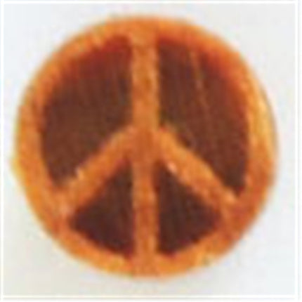 SMR-015 Debossed Peace Mini Round - 1 cm Stamp