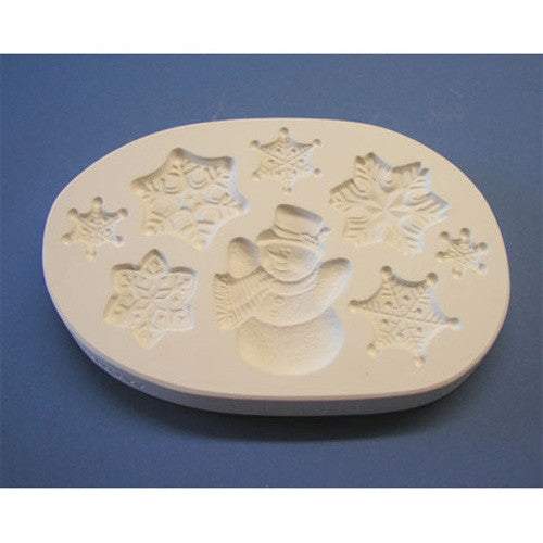 Snowman/Snowflake Sprigmold SG03