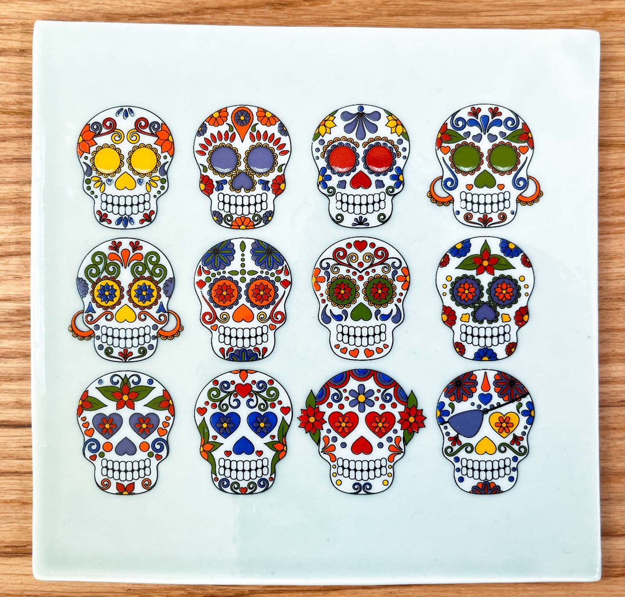 Rainbow Sugar Skulls