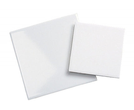 6 x 6 White Glazed Tile - each