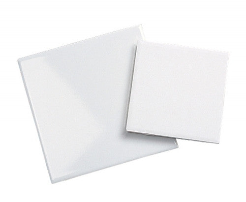 4.25 x 4.25 White Glazed Tile - each