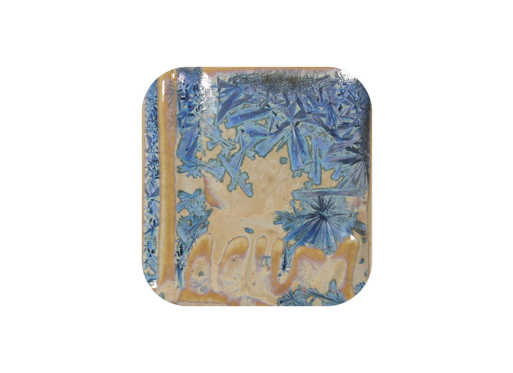 WC-162 BLUE SNOWFLAKES Crystalline Glaze